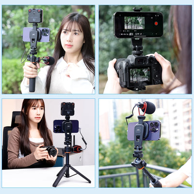 Magnetic Phone Tripod Mount MG03, Magnet Phone Holder Adapter Tripod Attachment Compatible with MagSafe Only for iPhone 12 13 14