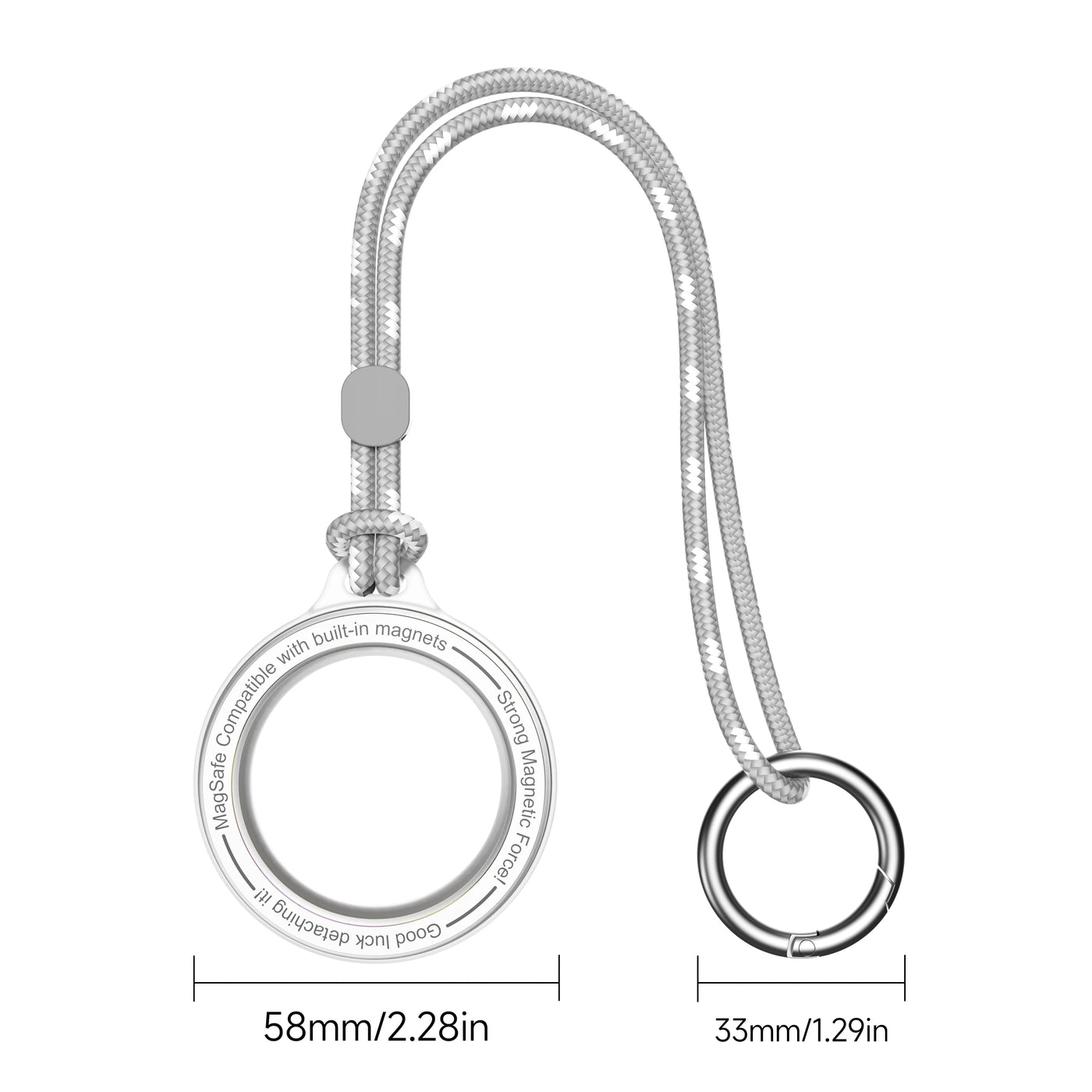 Magnetic Ring with Lanyard for Magsafe, MagSafe Accessories Compatible iPhone 16/15/14/13/12 Series,Android