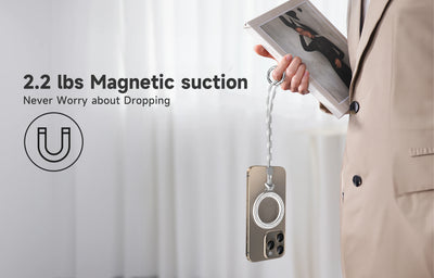 Magnetic Ring with Lanyard for Magsafe, MagSafe Accessories Compatible iPhone 16/15/14/13/12 Series,Android