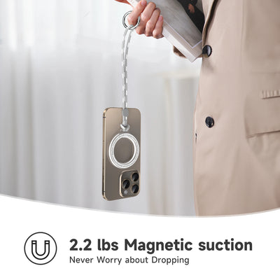 Magnetic Ring with Lanyard for Magsafe, MagSafe Accessories Compatible iPhone 16/15/14/13/12 Series,Android